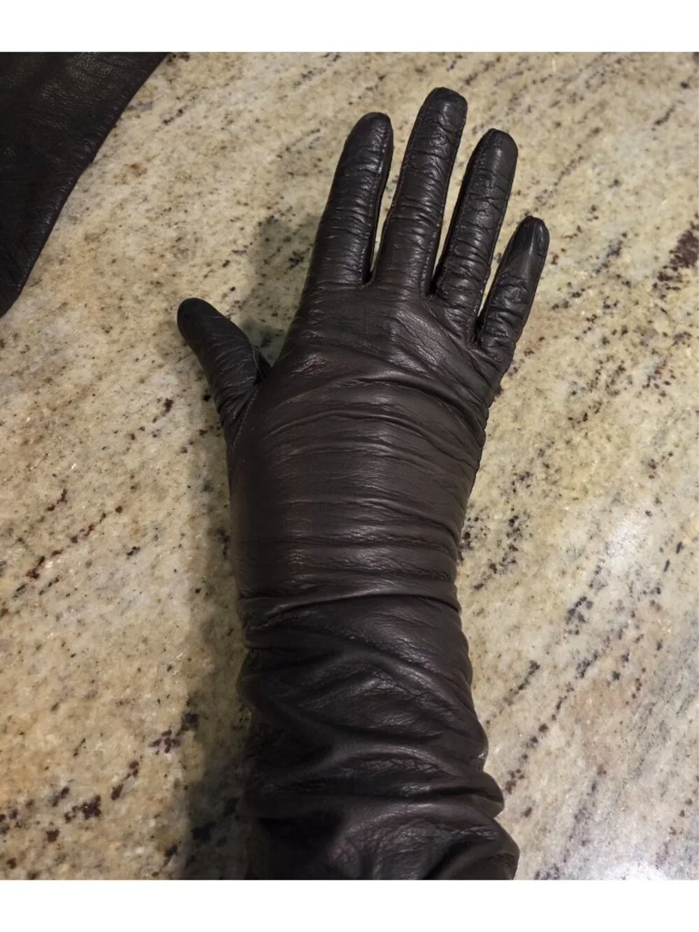 Vintage Womens Size S/M Brown Soft Leather Formal 14